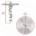Caltric Camshaft And Crankshaft Spur Gear Compatible With Kawasaki Mule 3010 Kaf620 2001 2002-2008