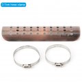 Universal Motorcycle Heat Shield Pipe Guard Muffler Antia Scalding Protector 2-7cm Hose Clamp