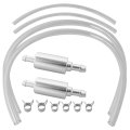 Brake Bleeder Hose Motorcycle Kit 2pc With Check Valve Compatible For Car Clutch