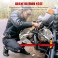 Brake Bleeder Hose Motorcycle Kit 2pc With Check Valve Compatible For Car Clutch