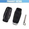 X Autohaux M3n-a2c31243800 Car Key Fob Shell 3 Button Remote Control Case Keyless Entry Housing Replacement Black For Ford