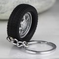 Maycom Auto Parts Model Spinning Rubber Ball Bearing Wheel Tyre Tire Keychain Key Chain Ring Keyring Keyfob 86023
