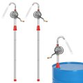 Aluminum Drum Rotary Hand Pump 2 Pack Barrel Crank Oil Gas Fuel For 5 15 30 55 Gal 