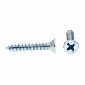 Prime-line Sheet Metal Screw Self-tapping Flat Head Phillips 8 X 1 In Zinc Plated Steel Pack Of 100