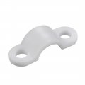 200pcs Nylon Cable Clamp Wire Tube Fastener Fixing Clip Curve White 