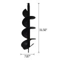 All-carb Auger Drill Bit 8 X 31 Inch Garden Spiral Earth Post Or Umbrella Hole Digger With 3 4 Shaft