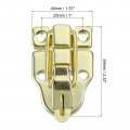 Uxcell 6pcs Duck-billed Toggle Hasp Latch With Padlock Hole Metal Box Chest Screws For Jewelry Wooden Case Decorative Gold