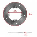 Caltric Front And Rear Brake Disc With Pads Compatible Arctic Cat Wildcat 1000 Ldt 2013-2014
