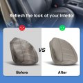 A-premium Driver Bottom Synthetic Leather Seat Cover Wheat Gray Compatible With Hummer H2 2003 2004 2005 2006 2007 Front Side