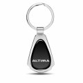 Ipick Image For Nissan Altima Black Dome Chrome Metal Teardrop Key Chain Keychain Official Licensed