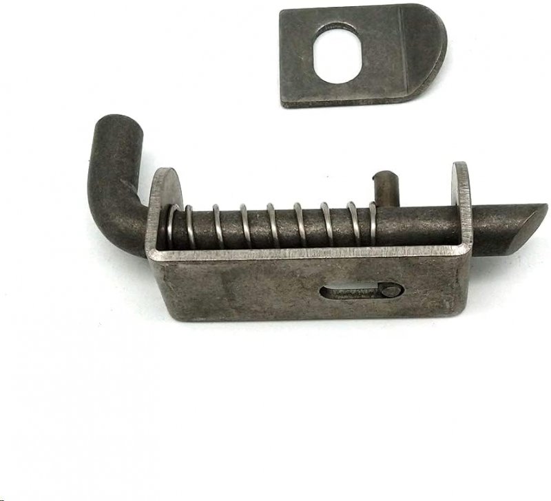 10 Pcs Stainless Steel Mini Spring Loaded Latch Pin 1 9 In 304 Metal Barrel Bolt For Pet Cage Door Shed Gate Tailgate Trailer