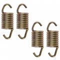 Caltric 4x Exhaust Muffler Tube Pipe Spring Compatible With Polaris