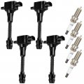 Aintier Ignition Coil Coils Iridium Spark Plugs Uf351 For Nissan 2002 2003 2004 2005 2006 Sentra 1 8l L4