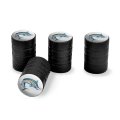 Marlin Fishing 2 Valve Stem Caps For Tire Rim Wheel Aluminum Black 