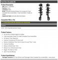 Front Strut And Coil Spring Assembly Kit 2-piece Compatible With 2013-2016 Hyundai Genesis Coupe Without Upgraded Brake Option