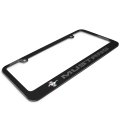 Ford Mustang In 3d Dark Gray Letters On Black Metal License Plate Frame