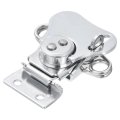 Butterfly Twist Latch 2 17 Inch Alloy Spring Loaded Keeper Toggle Clamps Draw For Case Box Suitcases Wooden Silver 