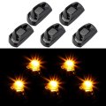 5x Cab Marker Roof Running Lights Smoke Lens Amber Led Fitsord 250 350 Super Duty 2017 2018 2019 F 450 F 550 Waterproof 