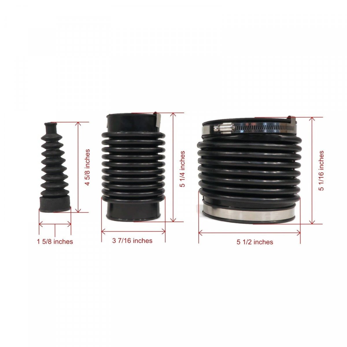 Alpha 1 Bellows Repair Kit For Sierra 18-7310 187310 Hose Clamp Marine Engine Fits R Mr I And Ss Models