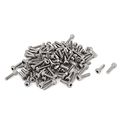 0 4mm Pitch M2x8mm Stainless Steel Hex Socket Head Cap Screws 100pcs