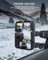 Ocpty Towing Mirrors Power Heated Left Driver Right Passenger Side Tow Fit For 2003-2007 F250 For F350 F450 F550 Super Duty