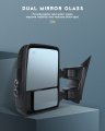 Ocpty Towing Mirrors Power Heated Left Driver Right Passenger Side Tow Fit For 2003-2007 F250 For F350 F450 F550 Super Duty