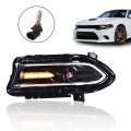 G-plus Headlights Assembly Compatible With 2015 2016 2017 2018 2019 2020 2021 Dodge Charger Bumper Headlamp Left Clear Lens