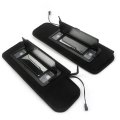 Sun Visors Sunshades W Vanity Mirror Led Light For 1984-1996 Corvette C4
