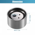 Uxcell Belt Tensioner Pulley Assembly Accessory No Md140071 For Mitsubishi Eclipse 2000-2012 Silver Tone Metal