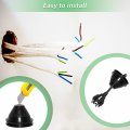 Flyshop Black Synthetic Rubber Grommets Cable Seal Protection Firewall Wire Hole Plug Tower Grommet One-sided 20-pack 120 Mm