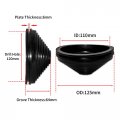 Flyshop Black Synthetic Rubber Grommets Cable Seal Protection Firewall Wire Hole Plug Tower Grommet One-sided 20-pack 120 Mm