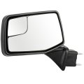 Left Side View Mirror Fit For 2019-2024 Chevy Silverado 1500 Manual Folding Heated Chrome Convex Replacement Exterior Gm1320584 