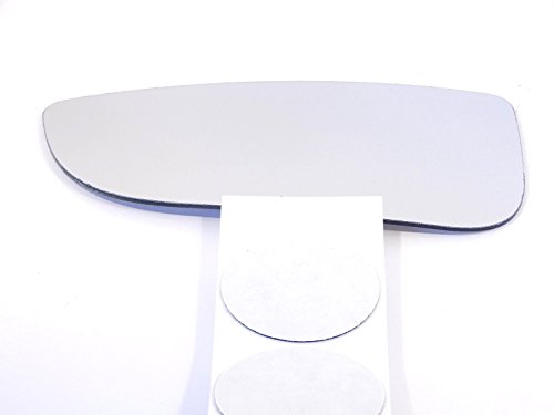 Left Driver Convex Lower Flip Up Tow Mirror Glass Lens For 10-18 Ram 1500 2500 3500 4500 7 In Rectangular With Adhesive
