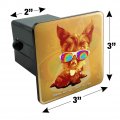 Beam Me Up Scottie Dog Suglasses Vintage Retro Tow Trailer Hitch Cover Plug Insert