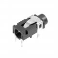 Uxcell 30pcs Pcb Mount 3 5mm 4 Pin Socket Headphone Stereo Jack Audio Video Connector Black Pj321
