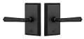 Rockwell Premium Aqua Solid Brass Passage Set With Quattro Lever In Antique Black Fits 2-3 8 Inch Backset 1-3 To 4 Thick Doors 