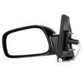 Black Left Side Mirror Fit For 2003-2008 Toyota Corolla Smooth Glass Non-folding Non-heated 