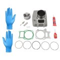 Cylinder Piston Gasket Top End Rebuild Kit For 2002 2003 2004-2023 Honda Recon 250 2009-2020 Trx250x 12100-hn6-000