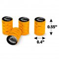 Tarpon Fishing Illustration Valve Stem Caps For Tire Rim Wheel Aluminum Yellow
