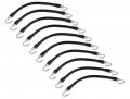 The Rop Shop Pack Of 10 21 Black Rubber Tarp Strap For Tie Downs Motorcycle Atv Rv