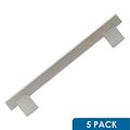 5 Pack Rok Hardware 6-5 160mm Center Brushed Nickel Kitchen Cabinet Drawer Door Handle Pull 7-9 16 192mm Length 
