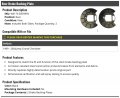 Rear Brake Dust Shield Backing Plate Set Of 2 Compatible With 1999-2004 Jeep Grand Cherokee
