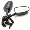 Httmt- Usmt243-cn- Hight Quality Mini Back View Mirrors Compatible With Cbr 600rr Kawasak Ninja 636 Zx6r Carbon Fiber Style