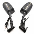 Httmt- Usmt243-cn- Hight Quality Mini Back View Mirrors Compatible With Cbr 600rr Kawasak Ninja 636 Zx6r Carbon Fiber Style