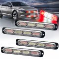 Xtauto Led Emergency Strobe Light 24-led Red White Flashing Warning Beacon Hazard Construction Caution Bar For Off Road 