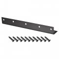 Uxcell Corner Brace Angle Bracket Fastener Stainless Steel L Shape 25mmx25mmx200mm Black With Screws 1 Pcs