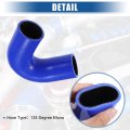 X Autohaux 45mm 1 77 Id 135 Degree Elbow Silicone Reducer Hose Pipe Bend Turbo Water Intercooler Blue