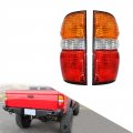 Tail Light Rear Lamp Clear Red Halogen Outer Passenger And Driver Side Replacement For 2001-2004 Tacoma 