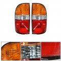 Tail Light Rear Brake Lamp Assembly Clear Red Halogen For 2001-2004 T-acoma Passenger And Driver Side Outer Replacement Pair