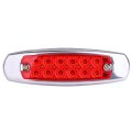 2 Pack Red Led Side Marker Indicator Lights Waterproof Clearance Trailer Lamps For Truck Rv Atv And Heavy Duty Vehicles Surface 